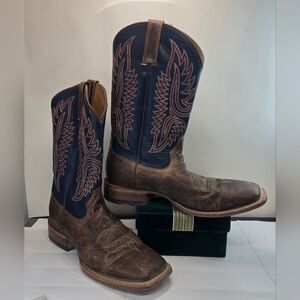 Ariat Men's Cowboy Boots - Brown and Navy Size 11